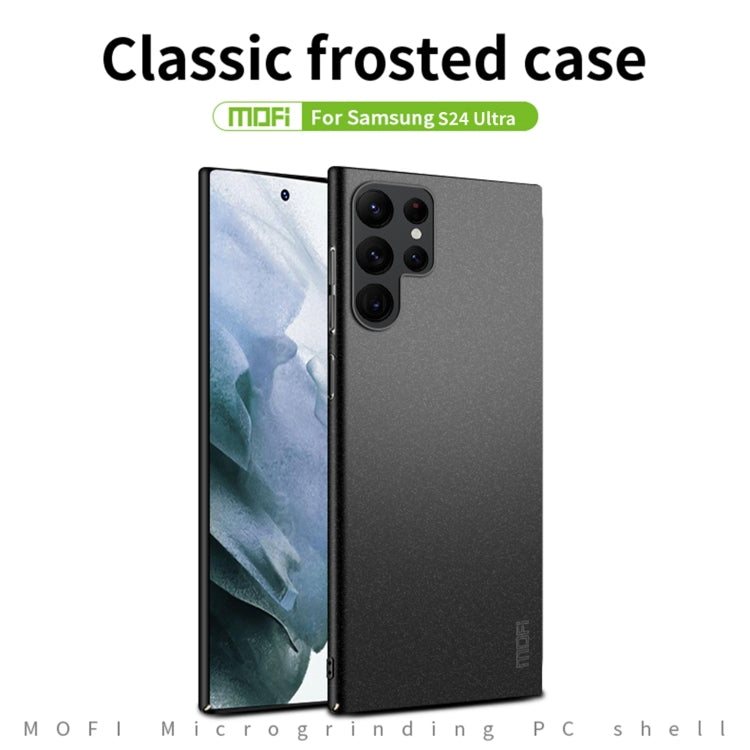 MOFI Fandun Series Frosted PC case for Samsung Galaxy S24 Ultra 5G, showcasing its sleek design and lightweight build.